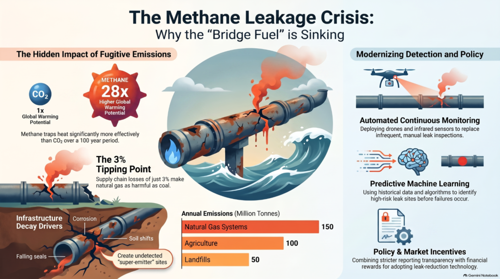methane leakage from natural gas systems