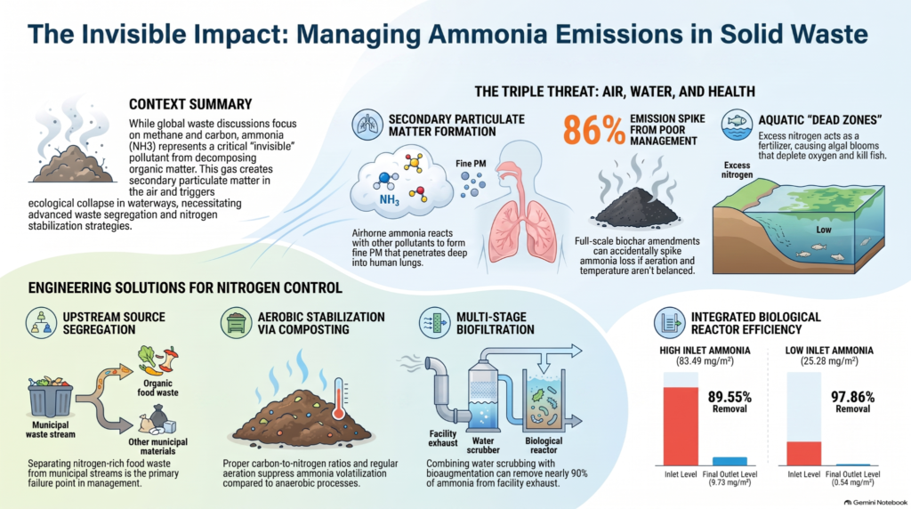 ammonia emissions from solid waste