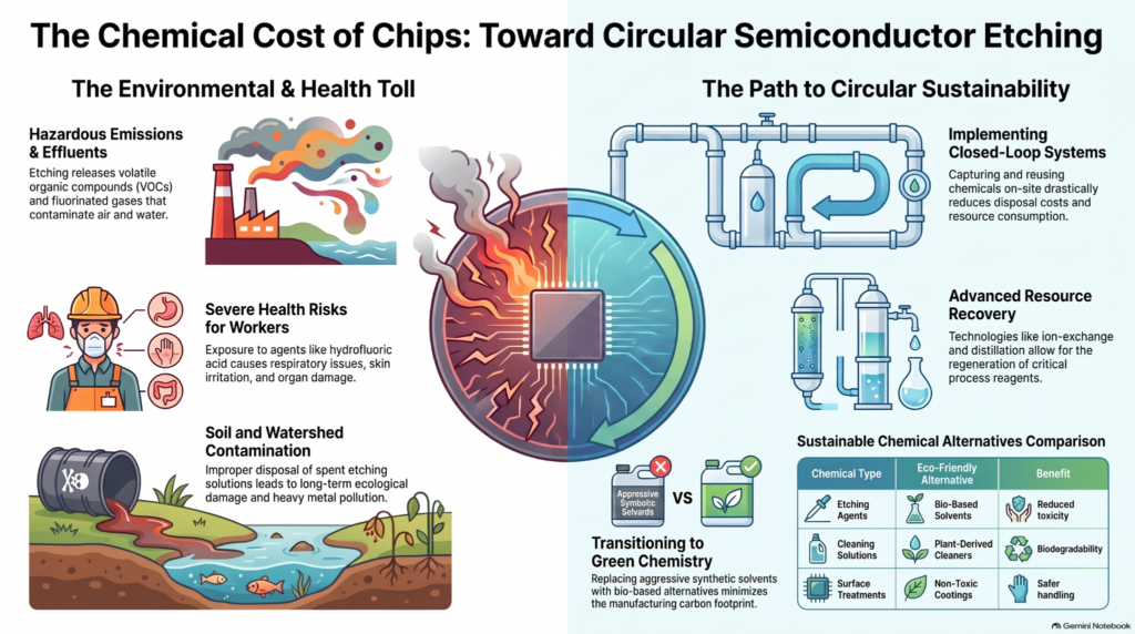 etching chemicals in chip production pollution