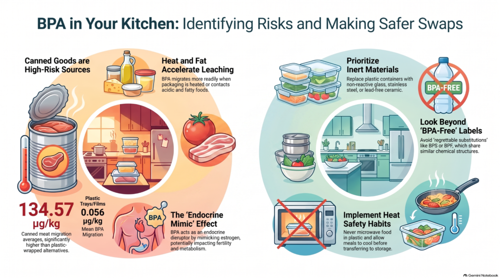 BPA contamination in food packaging