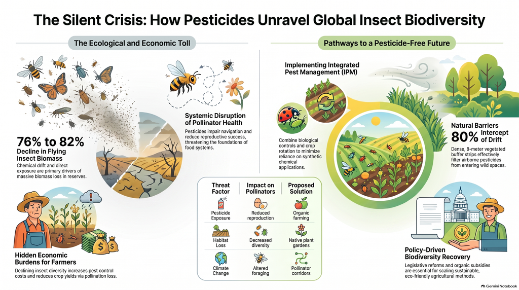 pesticide contamination and insect biodiversity loss