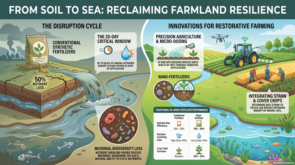 agricultural fertilizer chemical runoff soil ecosystem disruption